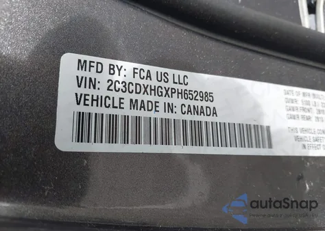 2023 Dodge Charger Gt z USA, uszkodzony, nr VIN 2C3CDXHGXPH652985